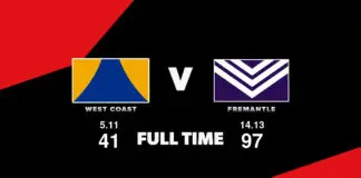 FULL TIME: West Coast vs Fremantle – Round 6, 2026 LIVE: West Coast vs Fremantle – Round 6, 2026