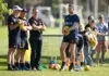 Former Melbourne key figure confirms local footy move MELBOURNE, AUSTRALIA - MARCH 17: Alan Richardson, The Demons General Manager of AFL Football Operations and Steven May of the Demons watch on during a Melbourne Demons AFL training session at Gosch's Paddock on March 17, 2023 in Melbourne, Australia. (Photo by Morgan Hancock/Getty Images)