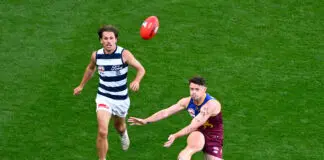 2027 AFL key fixture changes revealed as Grand Final date pushed MELBOURNE, AUSTRALIA - SEPTEMBER 27: Lachie Neale of the Lions kicks a goal ahead of Jhye Clark of the Cats during the AFL Grand Final match between the Geelong Cats and the Brisbane Lions at the Melbourne Cricket Ground on September 27, 2025 in Melbourne, Australia. (Photo by Adam Trafford/AFL Photos via Getty Images)