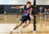 MELBOURNE, AUSTRALIA - MARCH 07: Lachlan Hicks of the Jets completes the AFL agility test during the Talent League Boys 2026 Testing Day at La Trobe University Sports Stadium on March 7th, 2026 in Melbourne, Australia. (Photo by Craig Dooley/AFL Photos via Getty Images)