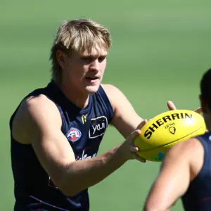 IPSWICH, AUSTRALIA - MARCH 12: Cody Curtinduring a Brisbane Lions A FL training session at Brighton Homes Arena on March 12, 2026 in Ipswich, Australia. (Photo by Chris Hyde/Getty Images)
