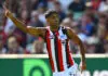 MELBOURNE, AUSTRALIA - MARCH 15: Nasiah Wanganeen-Milera of the Saints celebrates kicking a goal during the round one AFL match between Melbourne Demons and St Kilda Saints at Melbourne Cricket Ground, on March 15, 2026, in Melbourne, Australia. (Photo by Quinn Rooney/Getty Images)