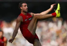 Gold Coast free agent’s call imminent as coach, forward address decision MELBOURNE, AUSTRALIA - MARCH 21: Ben King of the Suns kicks a goal during the round two AFL match between Richmond Tigers and Gold Coast Suns at Melbourne Cricket Ground, on March 21, 2026, in Melbourne, Australia. (Photo by Daniel Pockett/Getty Images)