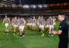 BRISBANE, AUSTRALIA - APRIL 02: Craig McRae, Senior Coach of the Magpies looks on as Collingwood exit the field following the 2026 AFL Round 04 match between the Brisbane Lions and the Collingwood Magpies at the Gabba on April 2, 2026 in Brisbane, Australia. (Photo by Russell Freeman/AFL Photos via Getty Images)