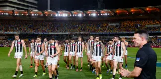 “A total disaster”: AFL fixture quirks slammed BRISBANE, AUSTRALIA - APRIL 02: Craig McRae, Senior Coach of the Magpies looks on as Collingwood exit the field following the 2026 AFL Round 04 match between the Brisbane Lions and the Collingwood Magpies at the Gabba on April 2, 2026 in Brisbane, Australia. (Photo by Russell Freeman/AFL Photos via Getty Images)
