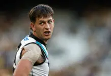 Zak Butters trade update: Victorian club’s frank response to chances MELBOURNE, AUSTRALIA - APRIL 04: Zak Butters of the Power is seen during the 2026 AFL Round 04 match between the Richmond Tigers and the Port Adelaide Power at the Melbourne Cricket Ground on April 4, 2026 in Melbourne, Australia. (Photo by Michael Willson/AFL Photos via Getty Images)