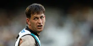 Port Adelaide make appeal call as club reacts to Zak Butters Tribunal decision MELBOURNE, AUSTRALIA - APRIL 04: Zak Butters of the Power is seen during the 2026 AFL Round 04 match between the Richmond Tigers and the Port Adelaide Power at the Melbourne Cricket Ground on April 4, 2026 in Melbourne, Australia. (Photo by Michael Willson/AFL Photos via Getty Images)