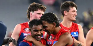 King makes Pickett revelation post-Anzac Day eve victory MELBOURNE, AUSTRALIA - APRIL 24: Kysaiah Pickett and Latrelle Pickett of the Demons celebrate winning the round seven AFL match between Richmond Tigers and Melbourne Demons at Melbourne Cricket Ground, on April 24, 2026, in Melbourne, Australia. (Photo by Quinn Rooney/Getty Images)