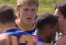 VFL hands down suspension after ugly headbutt Ugly scenes in the VFL as headbutt sure to garner a suspension.