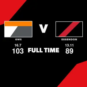 LIVE: GWS vs Essendon – Round 9, 2026