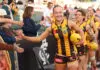 Jasmine Fleming exclusive: “I want to compete, to win and beat the best teams” MELBOURNE, AUSTRALIA - NOVEMBER 15: Jasmine Fleming of the Hawks runs out during the AFLW Semi Final match between Hawthorn Hawks and Carlton Blues at Ikon Park on November 15, 2025 in Melbourne, Australia. (Photo by Kelly Defina/Getty Images)