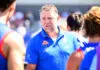 “Capable and ready as anyone”: Western Bulldogs coach endorses pair of assistants for Carlton top job MELBOURNE, AUSTRALIA - FEBRUARY 19: Brendon Lade, Assistant Coach of the Bulldogs addresses players during the 2026 AFL match simulation between the Western Bulldogs and the Sydney Swans at Mission Whitten Oval on February 19, 2026 in Melbourne, Australia. (Photo by Adam Trafford/AFL Photos via Getty Images)