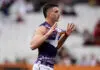 Zippy Docker under a cloud as former Bomber haunts old side MELBOURNE, AUSTRALIA - MAY 17: Patrick Voss of the Dockers celebrates a goal during the 2026 AFL Round 10 match between the Essendon Bombers and Walyalup (Fremantle Dockers) at the Melbourne Cricket Ground on May 17, 2026 in Melbourne, Australia. (Photo by Michael Willson/AFL Photos via Getty Images)