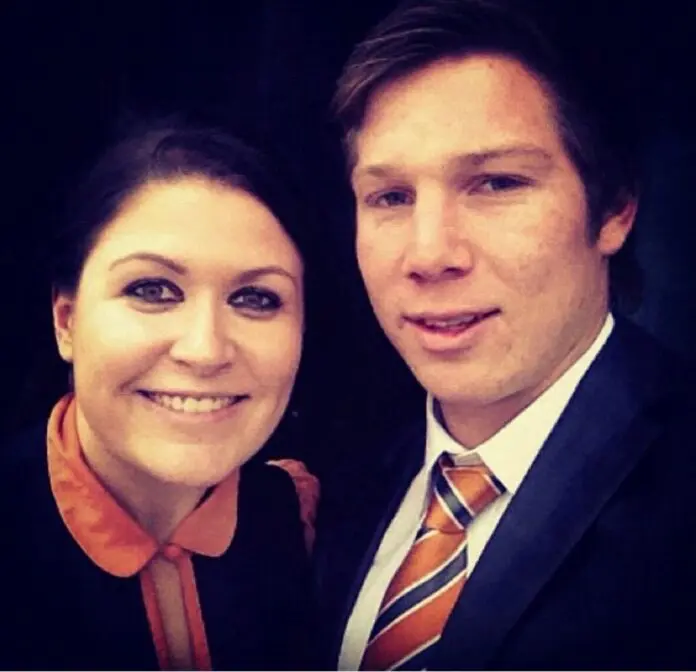 Megan Hustwaite with Toby Greene. Credit: Megan Hustwaite.