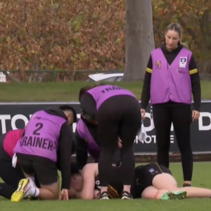 Young Tiger goes down injured in VFL, Broad confirms future Image via Fox Footy.