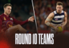 AFL Teams Round 10 2026: Confirmed line-ups, ins and outs AFL Teams Round 10 2026: Confirmed line-ups, ins and outs