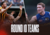 AFL Teams Round 10 2026: Confirmed line-ups, ins and outs Teams Socials (60)