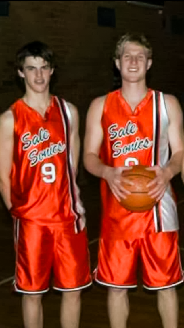 Scott Pendlebury and Rhys Carter. Supplied