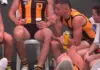 The AFL player caught “raw-dogging honey” at half-time The AFL player “raw-dogging honey” at half-time