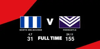 FULL TIME: North Melbourne vs Fremantle – Round 13, 2026 LIVE: North Melbourne vs Fremantle – Round 13, 2026