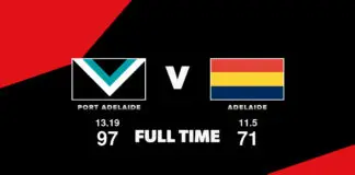 FULL TIME: Port Adelaide vs Adelaide – Round 16, 2026 LIVE: Port Adelaide vs Adelaide – Round 16, 2026