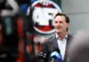 MELBOURNE, AUSTRALIA - NOVEMBER 10: Andrew Dillon, Chief Executive Officer of the AFL speaks with media during an AFL Media Opportunity at AFL House on November 10, 2025 in Melbourne, Australia. (Photo by Michael Willson/AFL Photos via Getty Images)