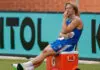MELBOURNE, AUSTRALIA - JANUARY 16: Cody Weightman looks on during the Western Bulldogs training session at Whitten Oval on January 16, 2026 in Melbourne, Australia. (Photo by Michael Willson/AFL Photos via Getty Images)