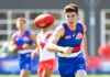 “Hard and tough”: What to expect from Western Bulldogs debutant MELBOURNE, AUSTRALIA - FEBRUARY 19: Luke Kennedy of the Bulldogs in action during the 2026 AFL match simulation between the Western Bulldogs and the Sydney Swans at Mission Whitten Oval on February 19, 2026 in Melbourne, Australia. (Photo by Adam Trafford/AFL Photos via Getty Images)
