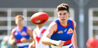 “Hard and tough”: What to expect from Western Bulldogs debutant MELBOURNE, AUSTRALIA - FEBRUARY 19: Luke Kennedy of the Bulldogs in action during the 2026 AFL match simulation between the Western Bulldogs and the Sydney Swans at Mission Whitten Oval on February 19, 2026 in Melbourne, Australia. (Photo by Adam Trafford/AFL Photos via Getty Images)