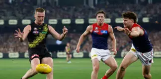 Richmond utility, pocket rocket sign one-year extensions at Punt Road MELBOURNE, AUSTRALIA - APRIL 24: Hugo Ralphsmith of the Tigers kicks the ball during the 2026 AFL Round 07 match between the Richmond Tigers and the Melbourne Demons at the Melbourne Cricket Ground on April 24, 2026 in Melbourne, Australia. (Photo by Michael Willson/AFL Photos via Getty Images)