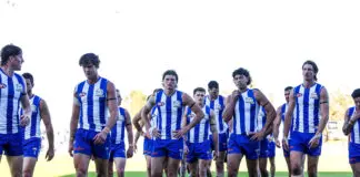 What North Melbourne must get right in crucial clash with Port Adelaide BUNBURY, AUSTRALIA - JUNE 06: North Melbourne exit the field during the 2026 AFL Round 13 match between the North Melbourne Kangaroos and the Fremantle Dockers at Hands Oval on June 6, 2026 in Bunbury, Australia. (Photo by Travis Hayto/AFL Photos via Getty Images)
