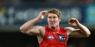 Brownlow Medallist goes BIG as the Gold Coast Suns salvage some pride GOLD COAST, AUSTRALIA - JUNE 06: Matt Rowell of the Suns looks on during the round 13 AFL match between Gold Coast Suns and Brisbane Lions at People First Stadium, on June 06, 2026, in Gold Coast, Australia. (Photo by Chris Hyde/Getty Images)