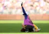 Distressing scenes as young Eagle left concussed by Curtis tackle PERTH, AUSTRALIA - JUNE 13: Hamish Davis of the Eagles is down with concussion during the round 14 AFL match between North Melbourne Kangaroos and West Coast Eagles at Optus Stadium, on June 13, 2026, in Perth, Australia. (Photo by Janelle St Pierre/AFL Photos/via Getty Images)
