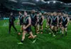 ADELAIDE, AUSTRALIA - JUNE 13: Zak Butters of the Power  leads his team off after the round 14 AFL match between Port Adelaide Power and Sydney Swans at Adelaide Oval, on June 13, 2026, in Adelaide, Australia. (Photo by Mark Brake/Getty Images)