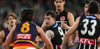 Port Adelaide’s stirring victory adds further intrigue to Butters’ impending decision ADELAIDE, AUSTRALIA - JUNE 27: Zak Butters of the Power in the middle of it during the 2026 AFL Round 16 match between the Port Adelaide Power and the Adelaide Crows at Adelaide Oval on June 27, 2026 in Adelaide, Australia. (Photo by Sarah Reed/AFL Photos via Getty Images)