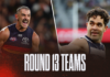 AFL Teams Round 13 2026: Confirmed line-ups, ins and outs
