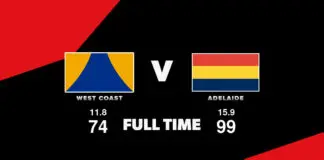 FULL TIME: West Coast vs Adelaide – Round 17, 2026 LIVE: West Coast vs Adelaide – Round 17, 2026