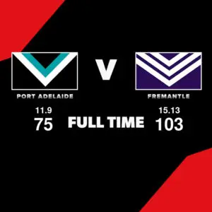 LIVE: Port Adelaide vs Fremantle – Round 19, 2026