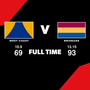 LIVE: West Coast vs Brisbane – Round 19, 2026