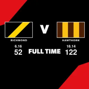 LIVE: Richmond vs Hawthorn – Round 19, 2026