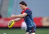 Melbourne midfielder makes free agency call MELBOURNE, AUSTRALIA - MAY 16: Tom Sparrow of the Demons warms up ahead of the round 10 AFL match between Narrm (Melbourne Demons) and Hawthorn Hawks at Melbourne Cricket Ground, on May 16, 2026, in Melbourne, Australia. (Photo by Morgan Hancock/Getty Images)
