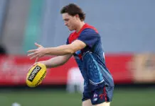 Melbourne midfielder makes free agency call MELBOURNE, AUSTRALIA - MAY 16: Tom Sparrow of the Demons warms up ahead of the round 10 AFL match between Narrm (Melbourne Demons) and Hawthorn Hawks at Melbourne Cricket Ground, on May 16, 2026, in Melbourne, Australia. (Photo by Morgan Hancock/Getty Images)