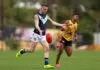 AFL Draft: Combine lists revealed PERTH, AUSTRALIA - JUNE 20: Arki Butler of Victoria Metro kicks the ball during the Marsh AFL National Championships U18 Boys match between Western Australia and Victoria Metro at Cockburn ARC Oval on June 20, 2026 in Perth, Australia. (Photo by Janelle St Pierre/AFL Photos/via Getty Images)