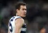 Cats coach backs Geelong’s “champions” despite “flat spot” as forgotten forward’s omission explained GEELONG, AUSTRALIA - JULY 02: Jeremy Cameron of the Cats reacts during the round 17 AFL match between Geelong Cats and Brisbane Lions at GMHBA Stadium, on July 02, 2026, in Geelong, Australia. (Photo by Morgan Hancock/Getty Images)