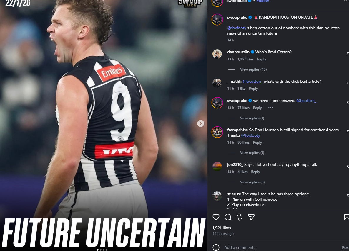 AFL whispers: Collingwood defender responds to “unsettled” reports