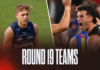 AFL Teams Round 19 2026: Confirmed line-ups, ins and outs AFL Teams Round 19 2026: Confirmed line-ups, ins and outs