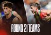 AFL Teams Round 21 2026: Confirmed line-ups, ins and outs Teams Socials – 2026-07-30T110104.838
