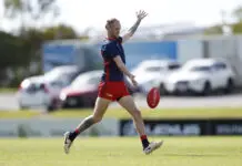 “Certainly above the level”: Former Collingwood star endorsed for AFL return GOLD COAST, AUSTRALIA - MAY 09: Jaidyn Stephenson of the Lions warms up before the round seven AFL match between Southport Sharks and Coburg Lions at Fankhauser Reserve, on May 09, 2026, in Gold Coast, Australia. (Photo by Mackenzie Sweetnam/Getty Images)