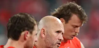 Essendon announce next senior coach SYDNEY, AUSTRALIA - JULY 17: Mark McVeigh assistant coach of the Swans during the round 19 AFL match between Sydney Swans and Adelaide Crows at Sydney Cricket Ground on July 17, 2026 in Sydney, Australia. (Photo by Jason McCawley/AFL Photos/Getty Images)