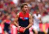 Melbourne’s running man rewarded for breakout season with contract extension MELBOURNE, AUSTRALIA - AUGUST 08: Harry Sharp of the Demons in action during the round 22 AFL match between Melbourne Demons and Fremantle Dockers at Melbourne Cricket Ground on August 08, 2026 in Melbourne, Australia. (Photo by Graham Denholm/AFL Photos via Getty Images)